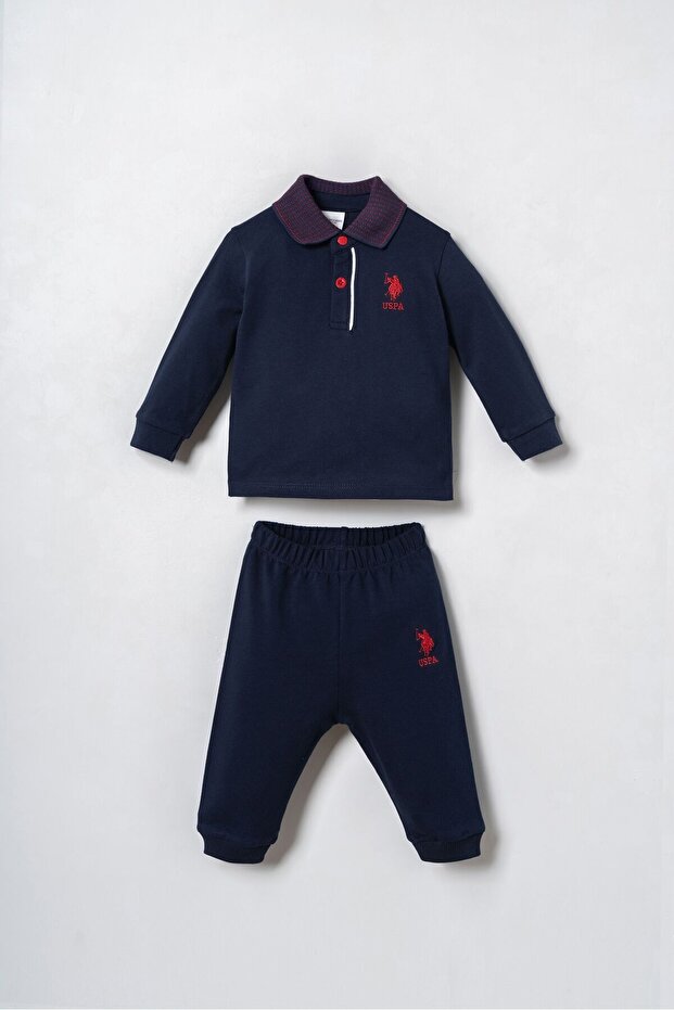 Baby Boy White Long Sleeve Pajama Set Usb3195-C-V3