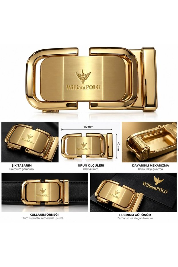 Automatic Buckle Men's Belt Buckle