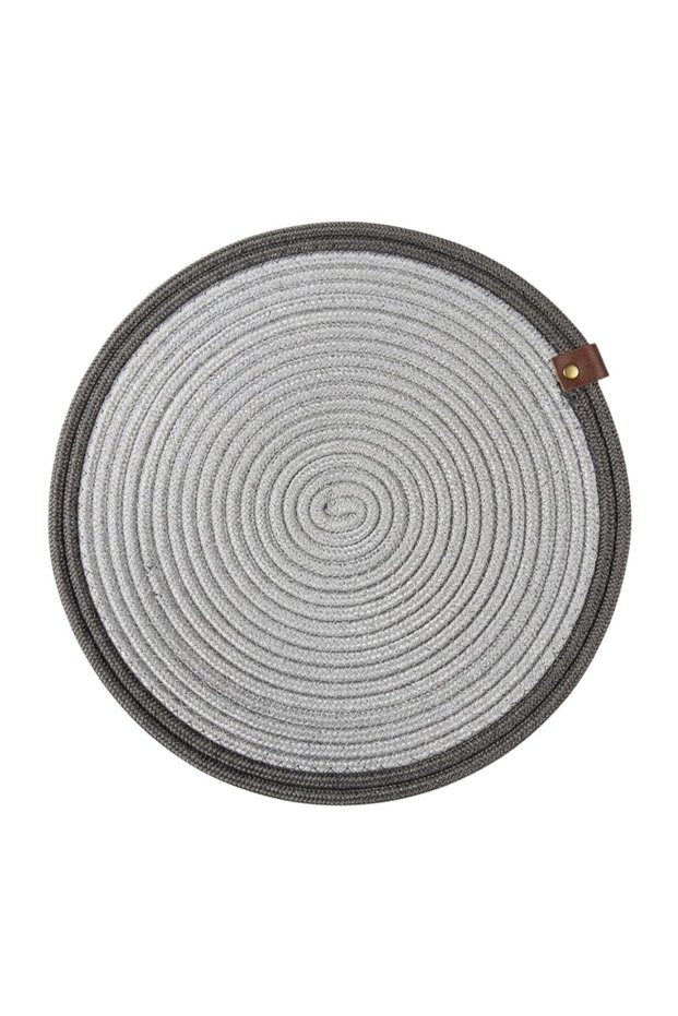 Kumsal Model 6-Piece Round American Service Set (33 cm) | 100% Vegan Leather Label Supla Set