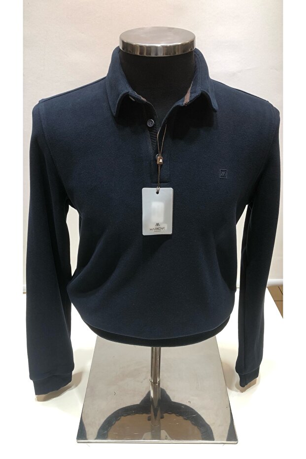 Polo yakalı sweat