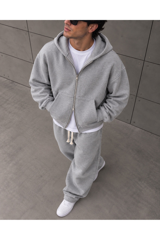 Zipper Gri Takım