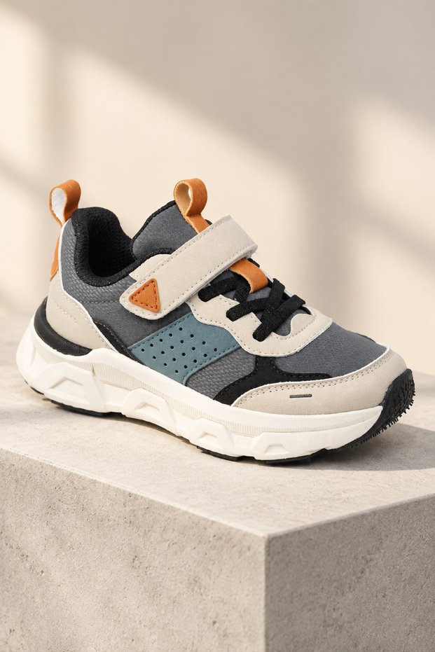 Pp-5151 2382 Filet Boy's Smoked Cream Casual Sports Shoes