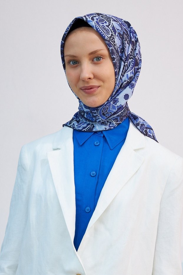 Soft Scarf 1064 Saks Blue