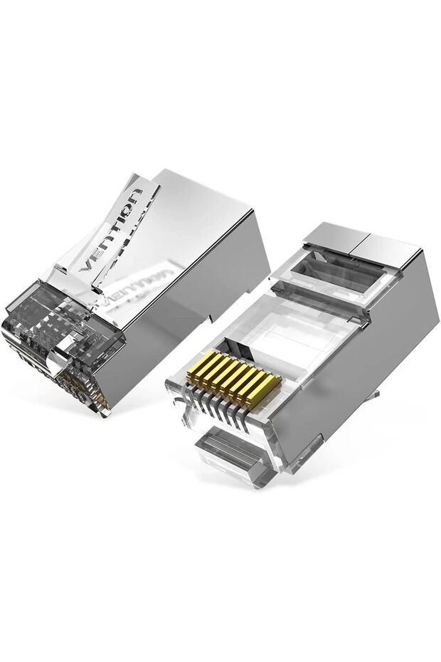 ملحقات شبكة الإيثرنت موصل شبكة RJ45 بتصميم مشبك ثابت مصنوع من مادة البولي كربونات