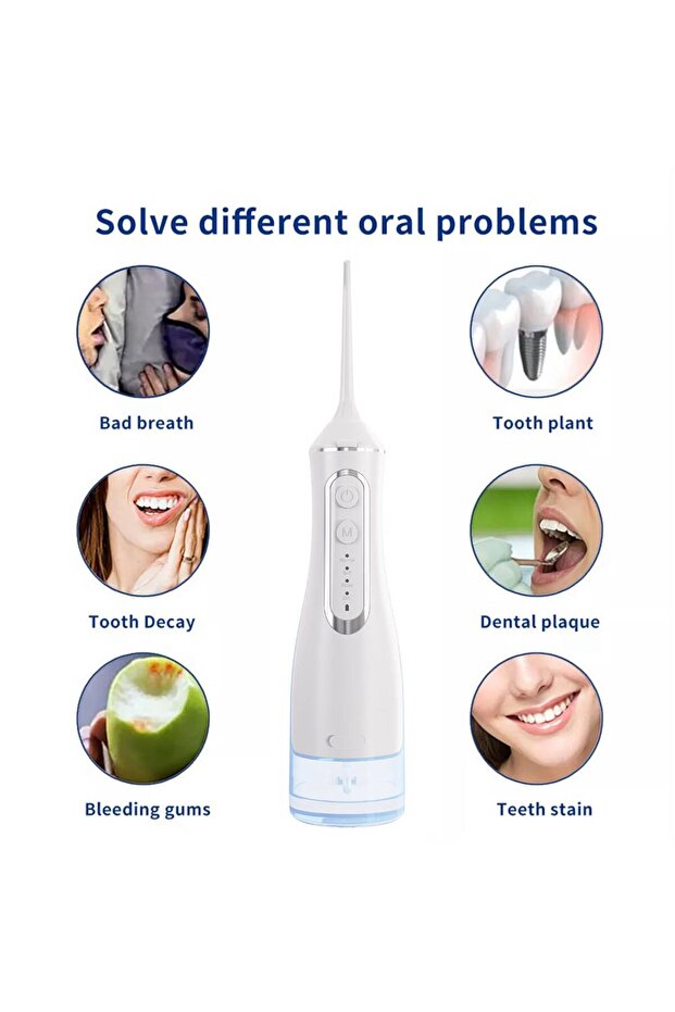 ProClean BV-612 Cordless Water Flosser – 320ml, 4 Cleaning Modes, USB Rechargeable