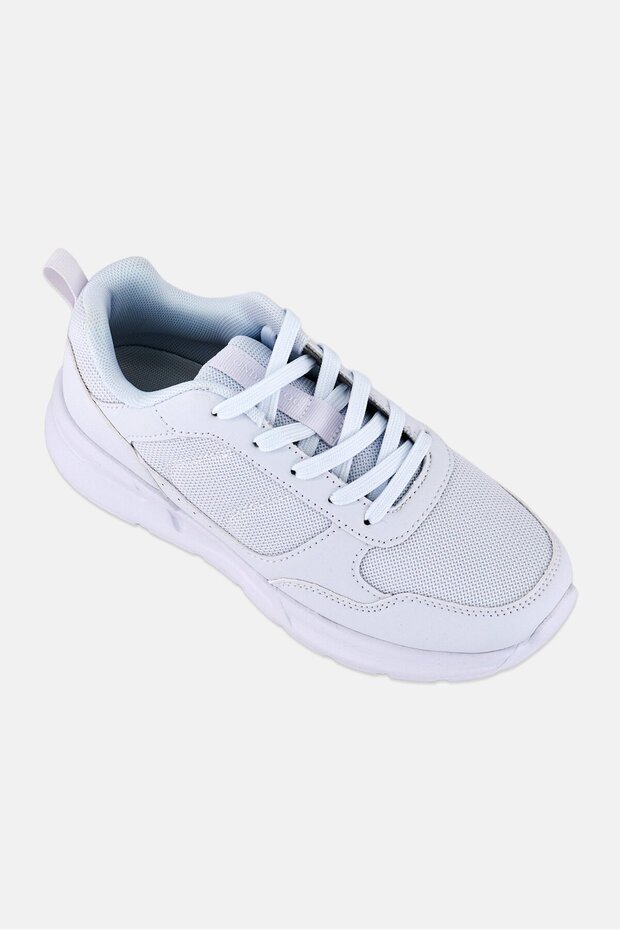 Women Lace Up Casual Shoes, White