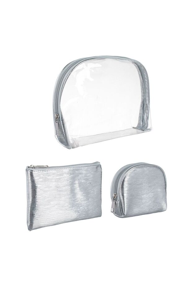 Silver Eyeshadow Palette Set - 3pcs