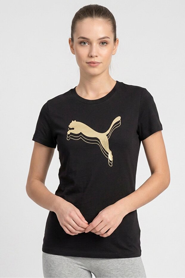 Women Sportswear Fit Short Sleeve Training T-Shirt, Black