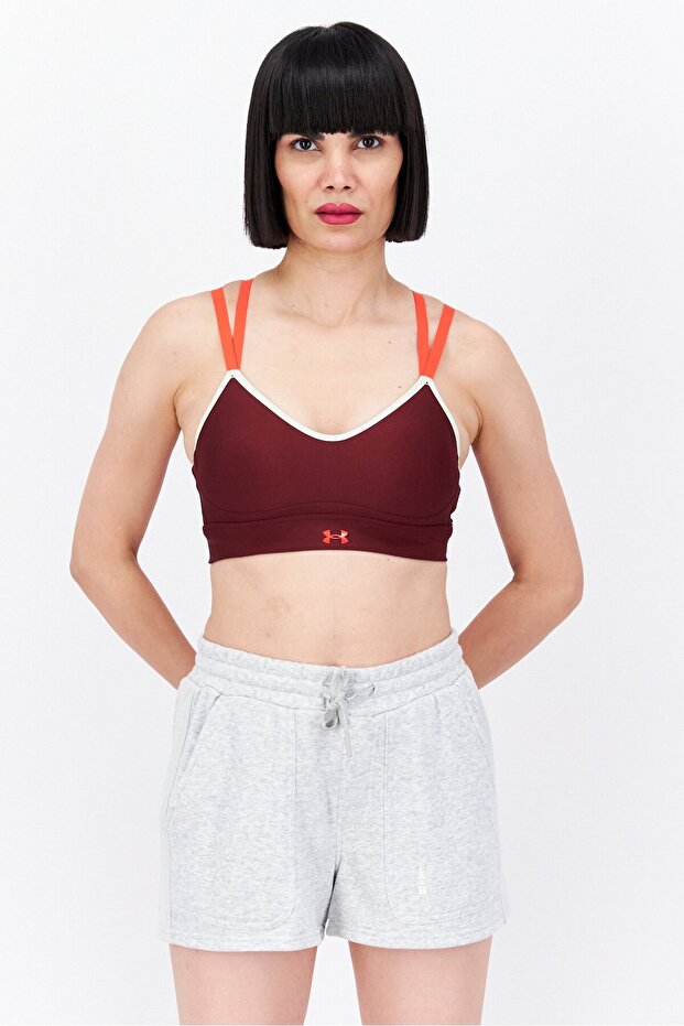 Women Sportswear Fit Training Sports Bra, Maroon