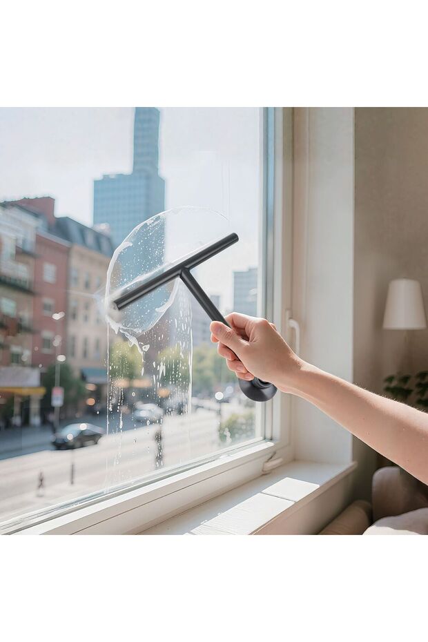 Window Cleaning Squeegee with Suction Cup 22cm