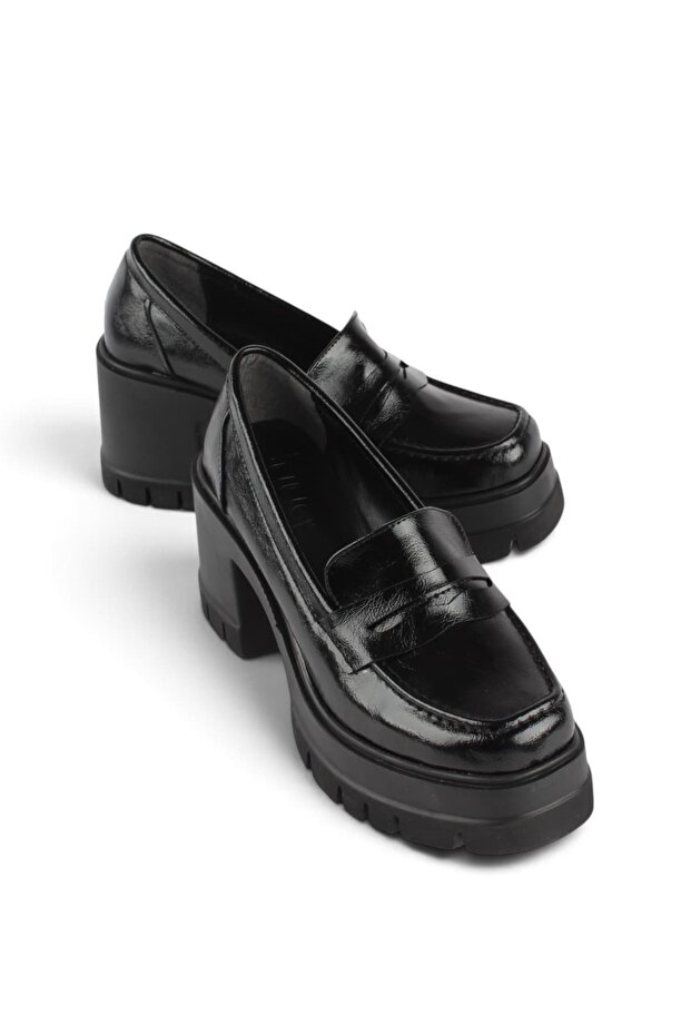 Valen Thick Sole Heeled Women's Loafer