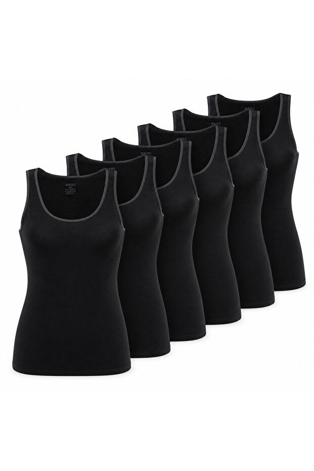 Women's Wide Strap Tank Top 6 Pack