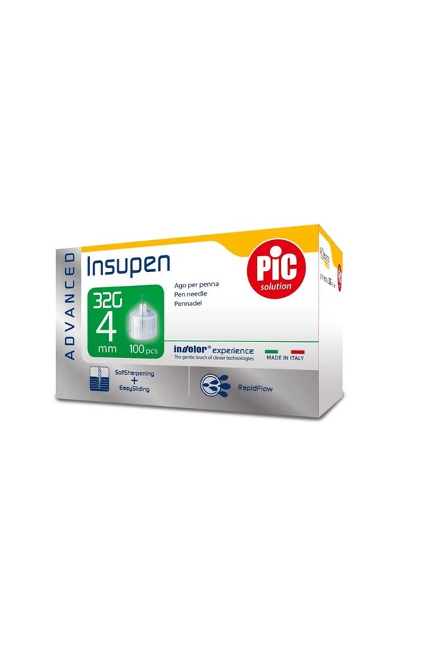 إبر قلم الأنسولين BIC Solution InPen Advanced مقاس 33G × 4 مم، عبوة تحتوي على 100 قطعة