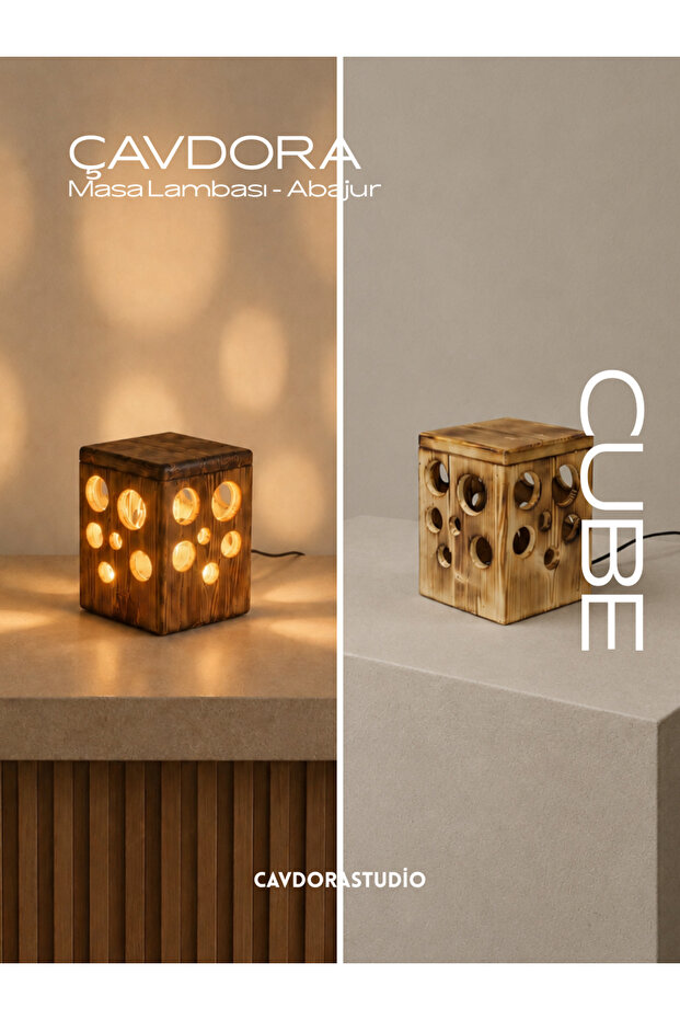 Masa Lambası - Abajur - Cube