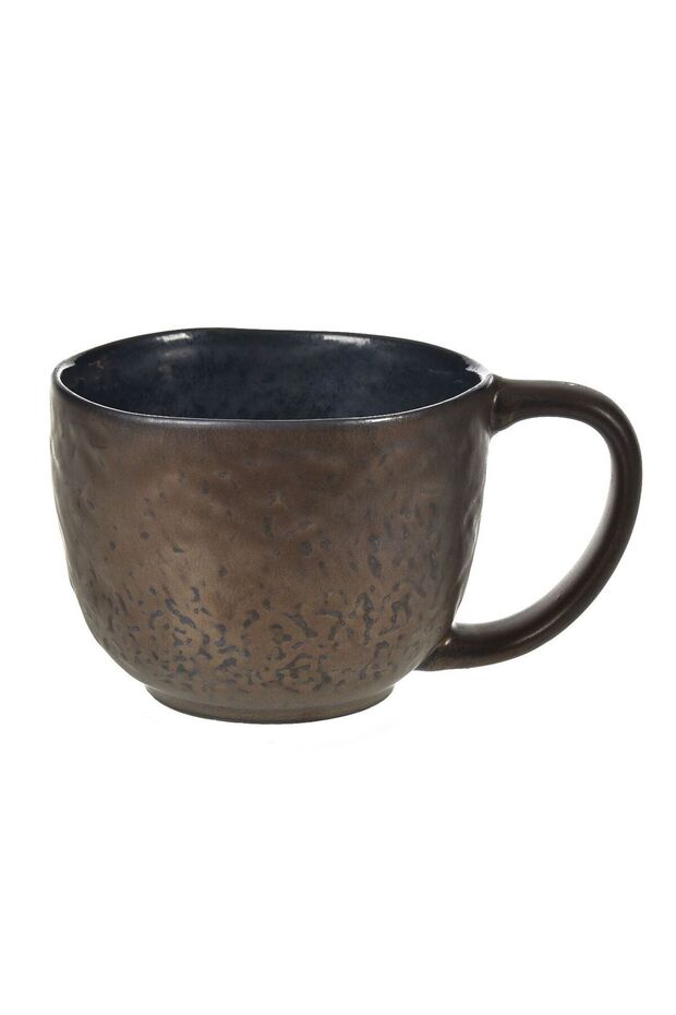 Ceramic Cup with Green Bronze Pattern 400ml