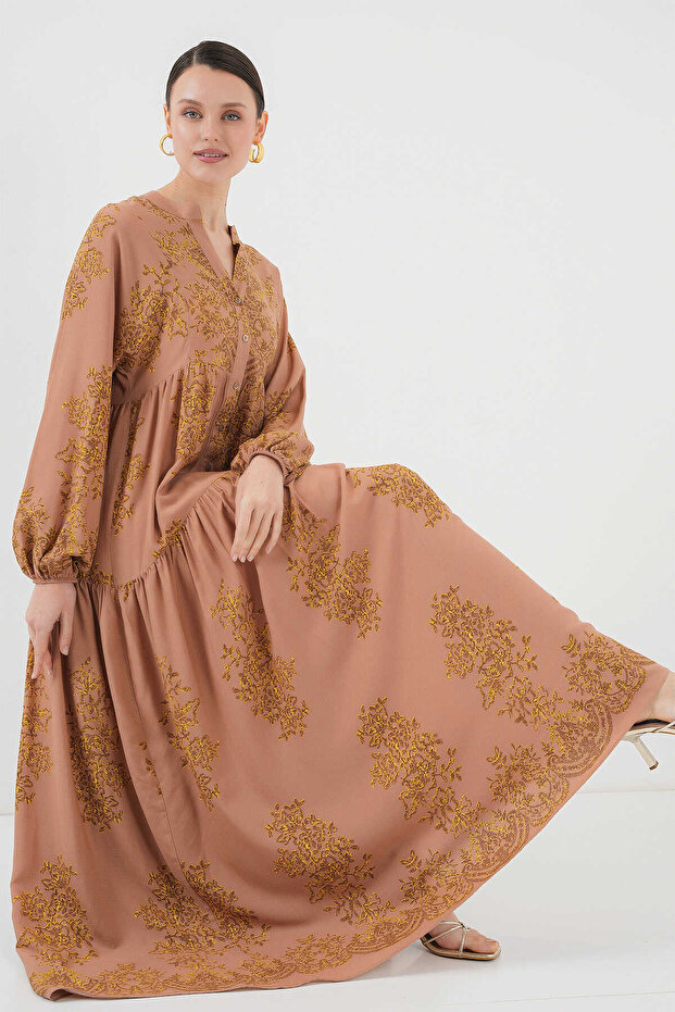 Patterned Hijab Dress