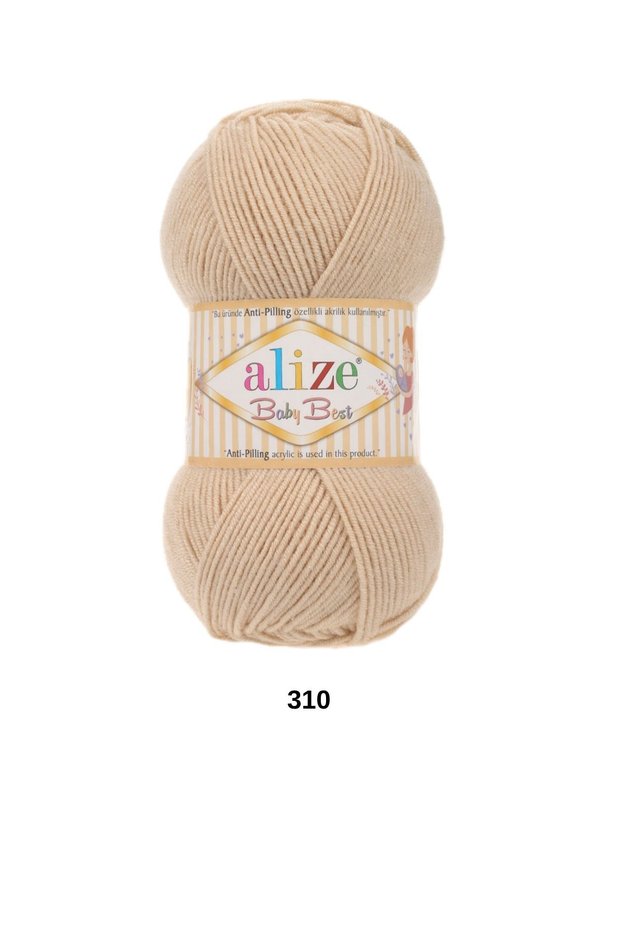 1 Piece Alize Baby Best 100 Grams 240 Yards Anti-Pilling Cardigan Sweater Scarf Baby Beanie Booties Hand Knitting Yarn-Color: 310