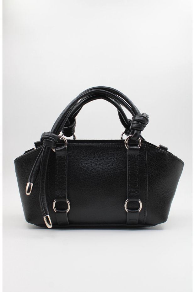 Stylish Women's Hand and Shoulder Bag with Knot Detail
