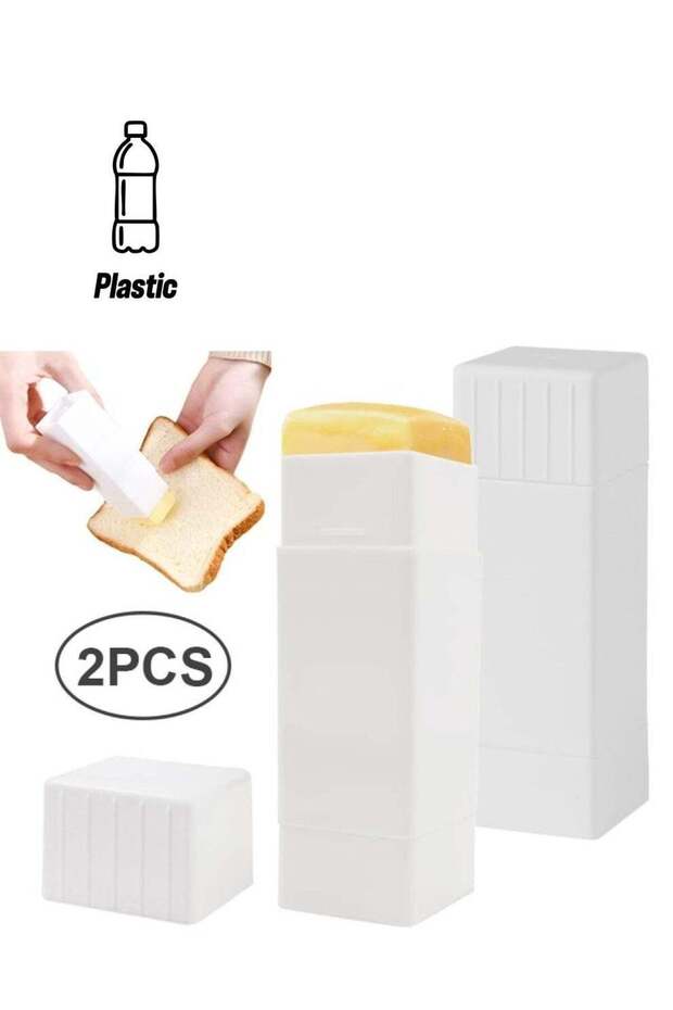 2Pcs Butter Spreader, Rotary Type Butter Spreader Sticks, Plastic Butter Dispenser, Kitchen Utensil