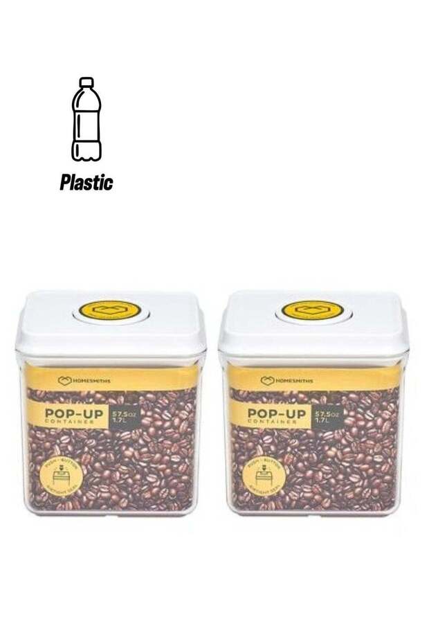 Pop-Up 1.7 Liter Rectangle Food Container Set Of 2