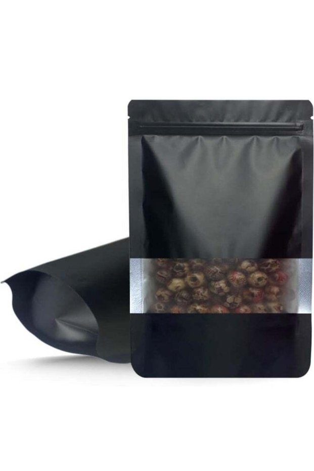 100 Pcs 4x6 Inch Smell-Proof Bags, Resealable Stand-Up Mylar Pouches with Window and Zipper, Foil P