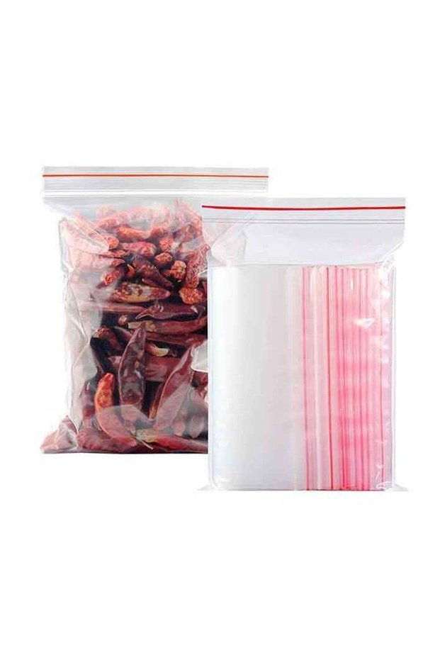 Plastic Ziplock Bags Storage Bags for Food and Fruit Packaging 10×15cm 100pcs