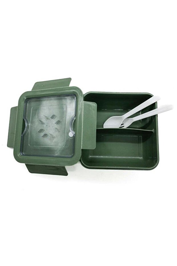 AKDC Micron Lunch Box 1000 ML Green Color - 20X49X29 Cm