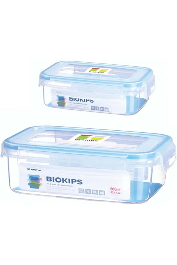 Komax BioKips Food Container 2 Pcs Set (450ml +900ml)