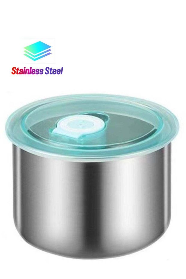 Storage Container, Stainless Steel Leak Proof Food Fresh Keeping Box With Cover, Reusable And Durab