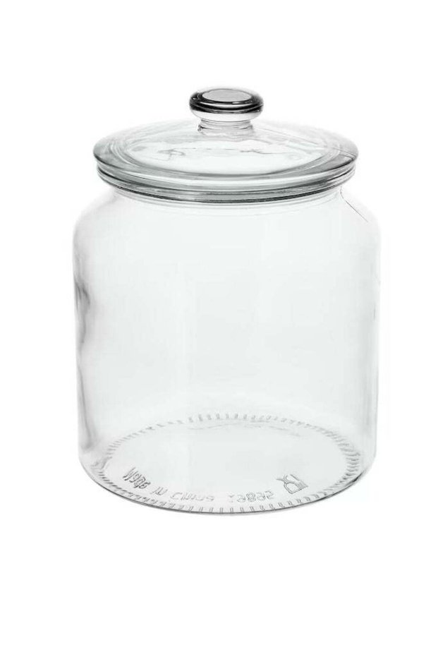 Jar with lid, clear glass1.9 l