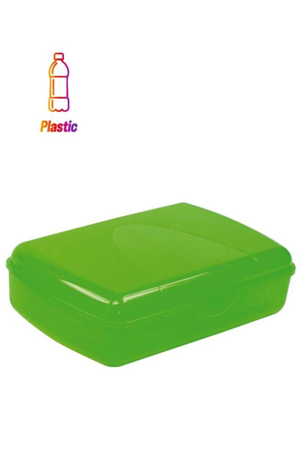 Quadratic Snack Box Green 32x21x10cm