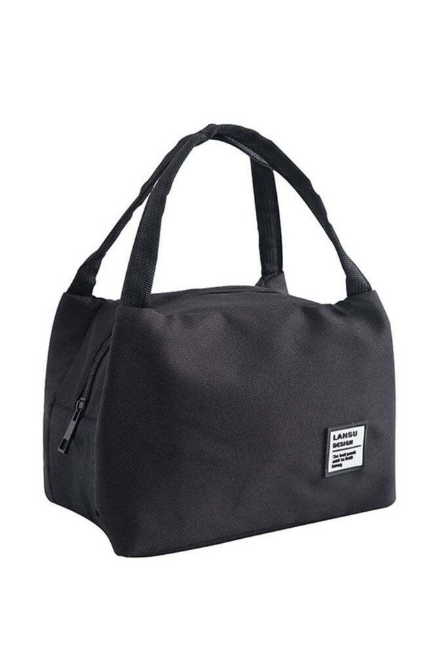 Insulated Canvas Tote Lunch Cotton Bag, Simple Lunch Tote Bag, Portable and Leakproof Thermal Coole
