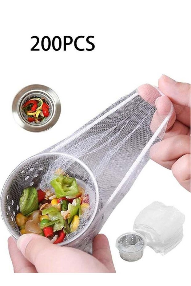 Kitchen Sink Filter Mesh Bag for Intercepting Food Fragments, Elastic Anti-Clogging Sink Drain Filt