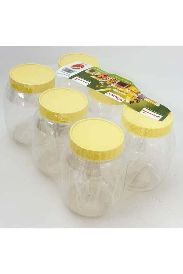Sunpet Multipurpose Medium Size Top Yellow Plastic Medium Food Storage Container- 6X750ml