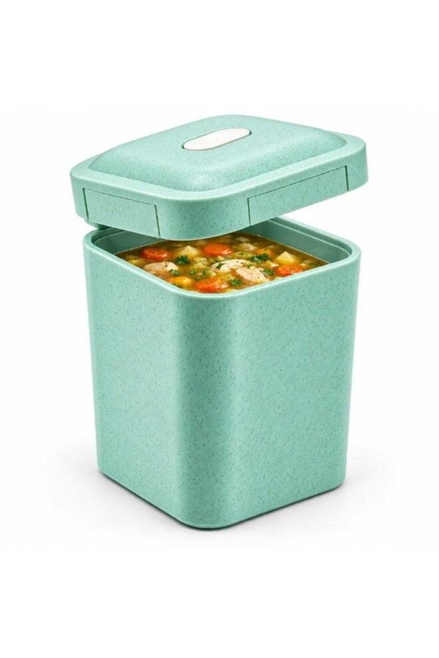 BERAM Wheat Straw Bento Lunch Box with 550ml Soup Cup, Leakproof Lunch Container, Reusable Food Sto