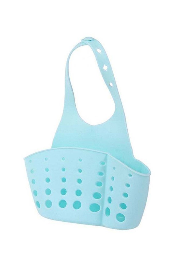 Hanging Storage And Drain Basket Blue