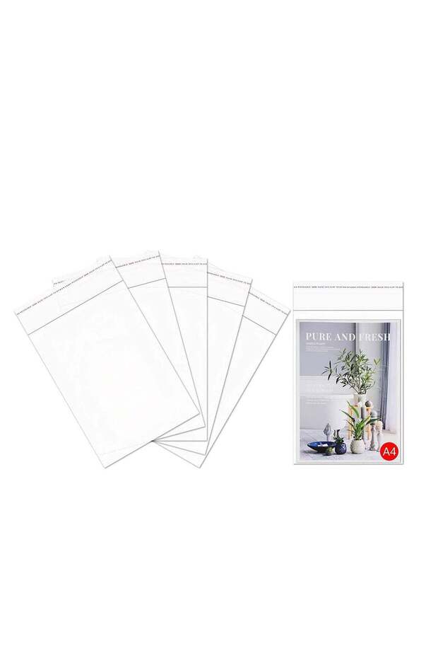 [130 Pieces] Clear Resealable Cellophane Bags 8 x 12 inches | Self-Sealing Poly Bags for Weddings,