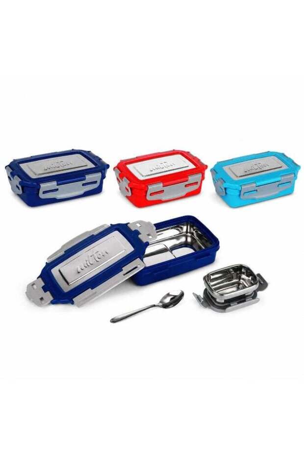 MILTON Steely Super Deluxe Insulated Lunch Box, 500ml, Stainless Steel Tiffin with Leak-Proof Conta