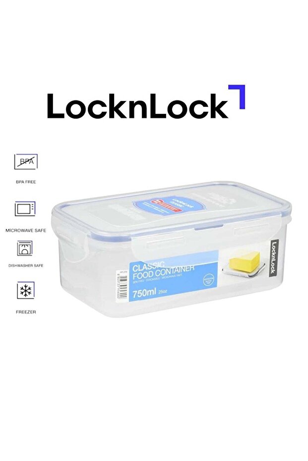 LocknLock Rectangular Food Storage Container 750ml Airtight Leakproof Lid, BPA-Free, Microwave, Fre