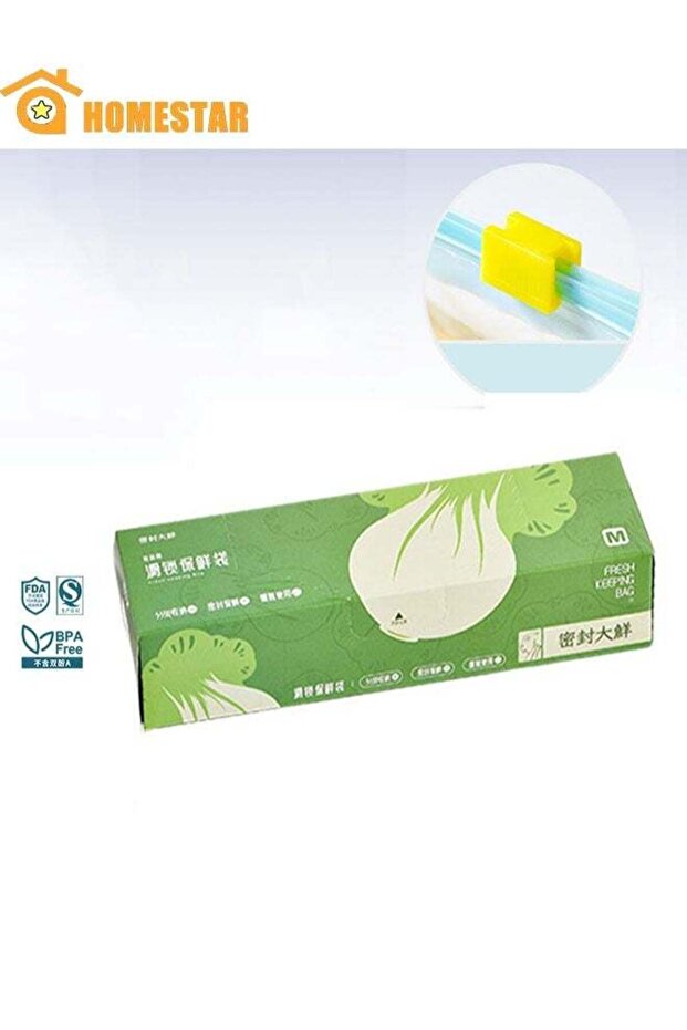 Pack of 15 Freezer Zipper Bags, Leak-Proof and Airtight Seal, for Snacks, Fruits, Meat, Vegetables,