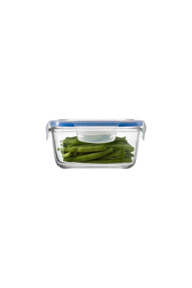 Super-Block Square Glass Food Container Small (11x11x6cm)