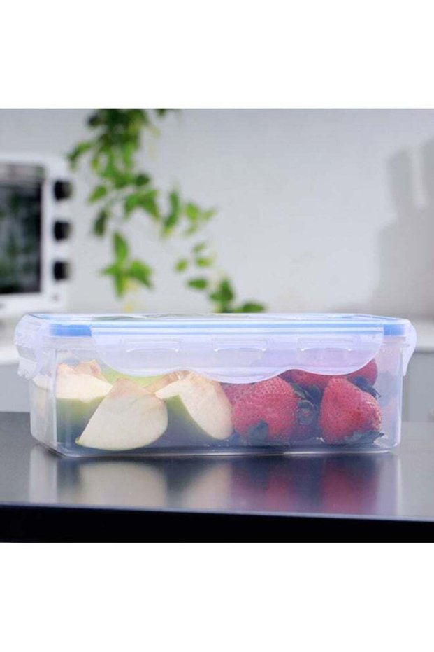 Royalford 1 L Airtight Food Storage Container | Transparent, BPA-Free, Reusable, Snap-Locking Lid,