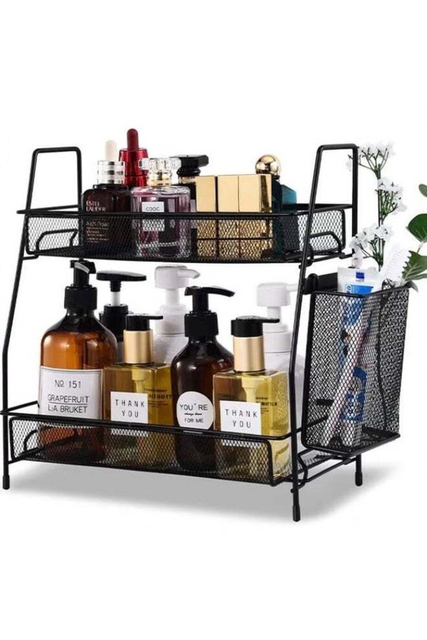 Bathroom Organizer Countertop,2-Layer Countertop Organizer For Bathroom Decor,Organizer Tray For Ma