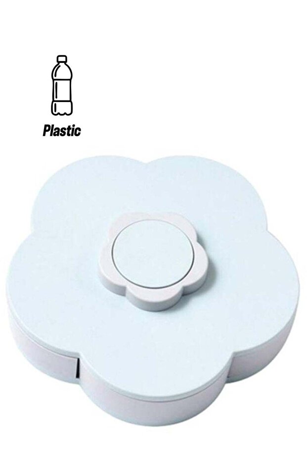 Rotating Candy Container Dish Blue