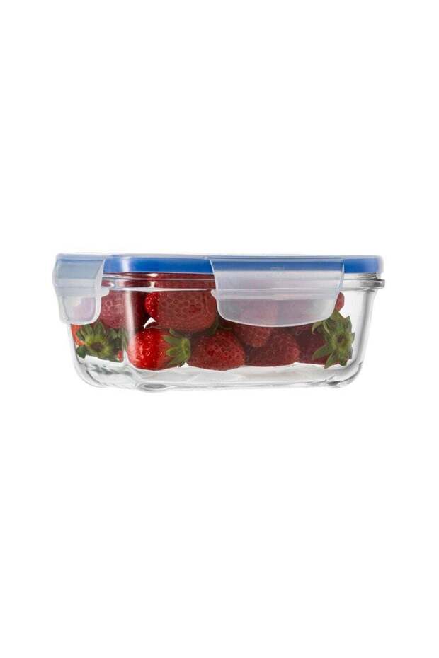 Super Block Rectangle Glass Food Container (14x10x6cm) Medium
