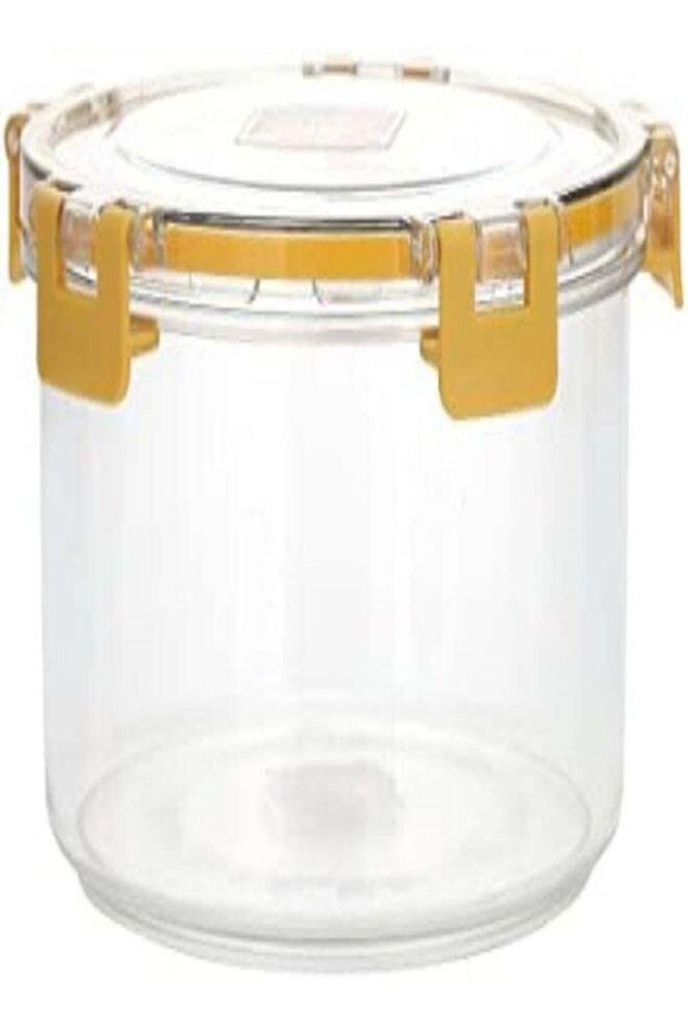 550 Ml Round Airtight Container With A Lid Plastic Container With A Silicone Sealing Ring Fitted Li