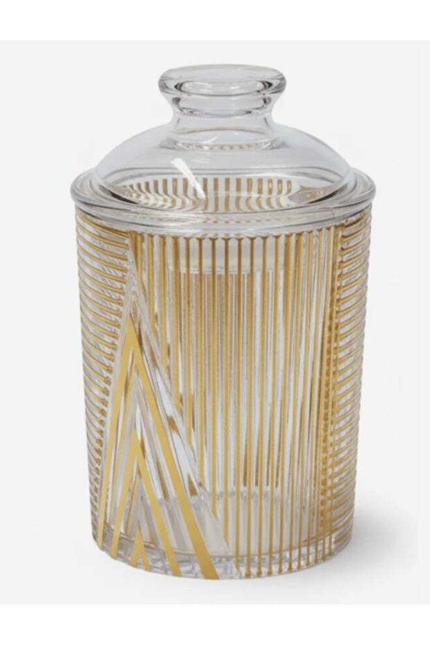 AKDC Contemporary Round Airtight Acrylic Storage Canister – Transparent Body with Unique Modern Des