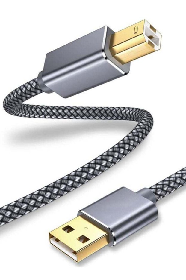 Printer Cable, 1.5m USB Printer Cord 2.0 Type A Male to B Male Cable Scanner Cord High Speed Compat