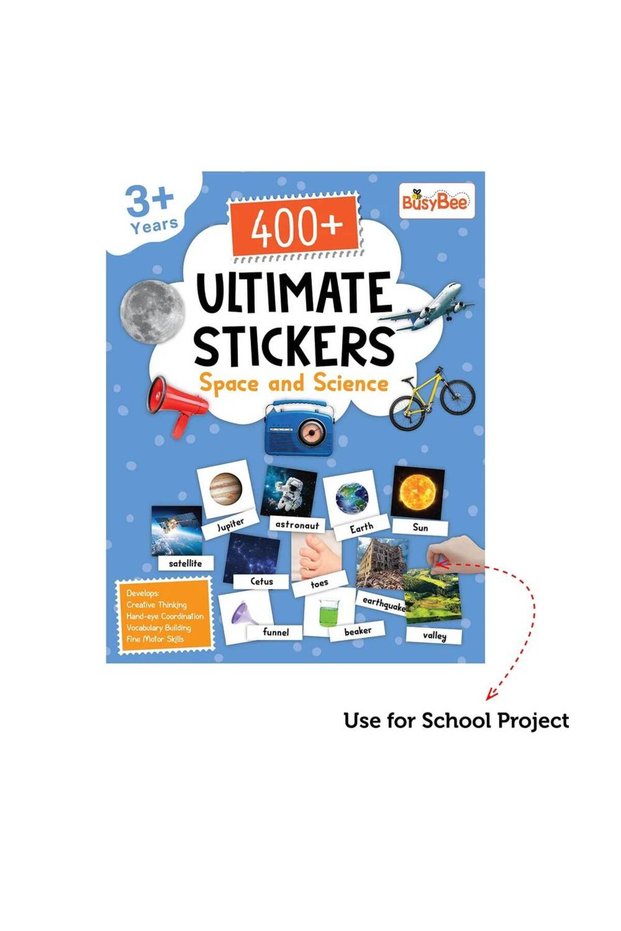 Ultimate Sticker Book With 400plus Space And Science Themed Photos Printed