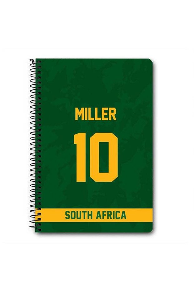 Designer A5 Spiral Notebook Memo Notepad Journal Player - David Miller, Jersey Number -10
